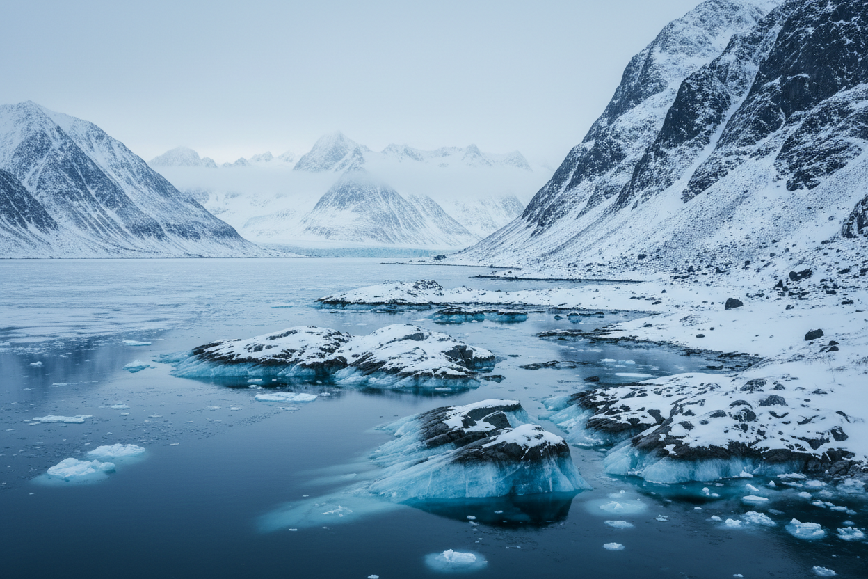 cold icy fjord